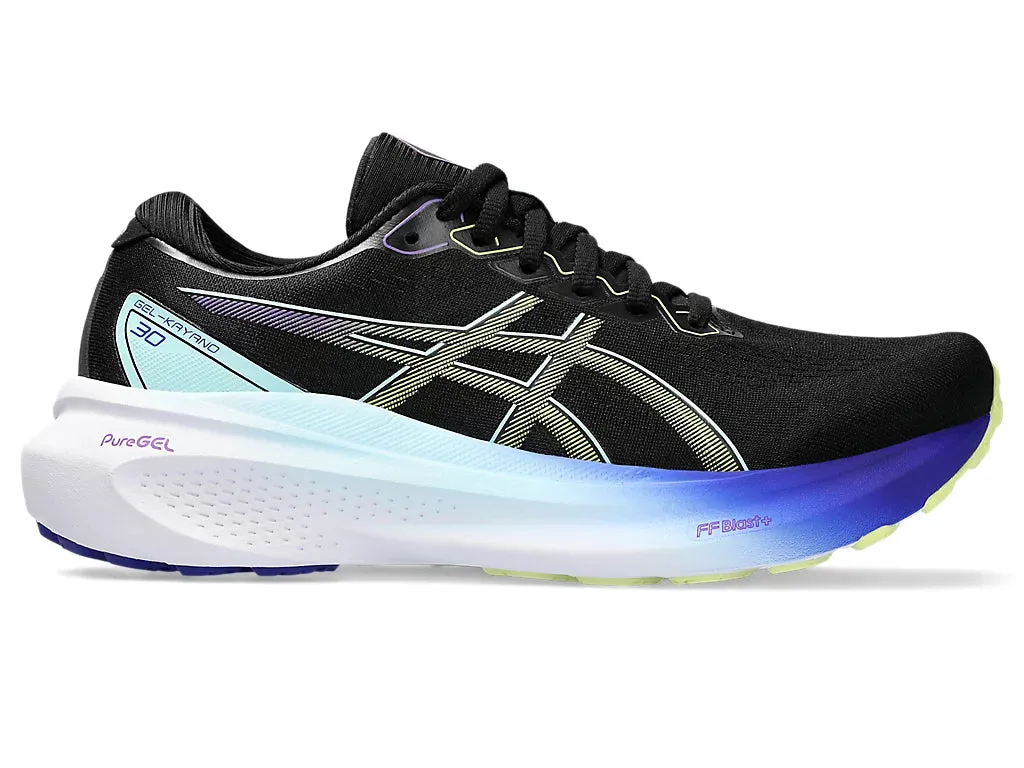 Asics Womens Gel Kayano 30- Black/Glow Yellow (1012B357-003)