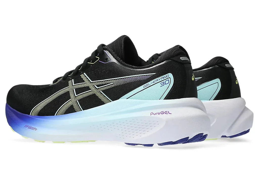 Asics Womens Gel Kayano 30- Black/Glow Yellow (1012B357-003)