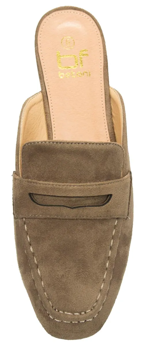 Betani Women's Backless Slip On Mule Loafer Flat