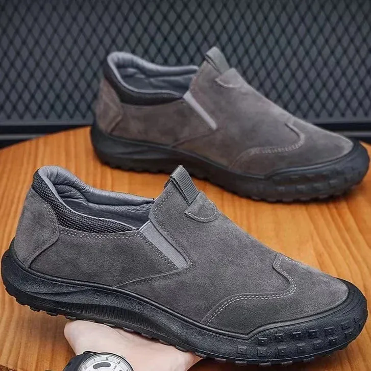 binfenxie  -  Men's Sneakers Anti Slip Platform Casual Canvas Shoes Comfortable Outdoor Hiking Climbing Shoes Man Slip-On Loafers