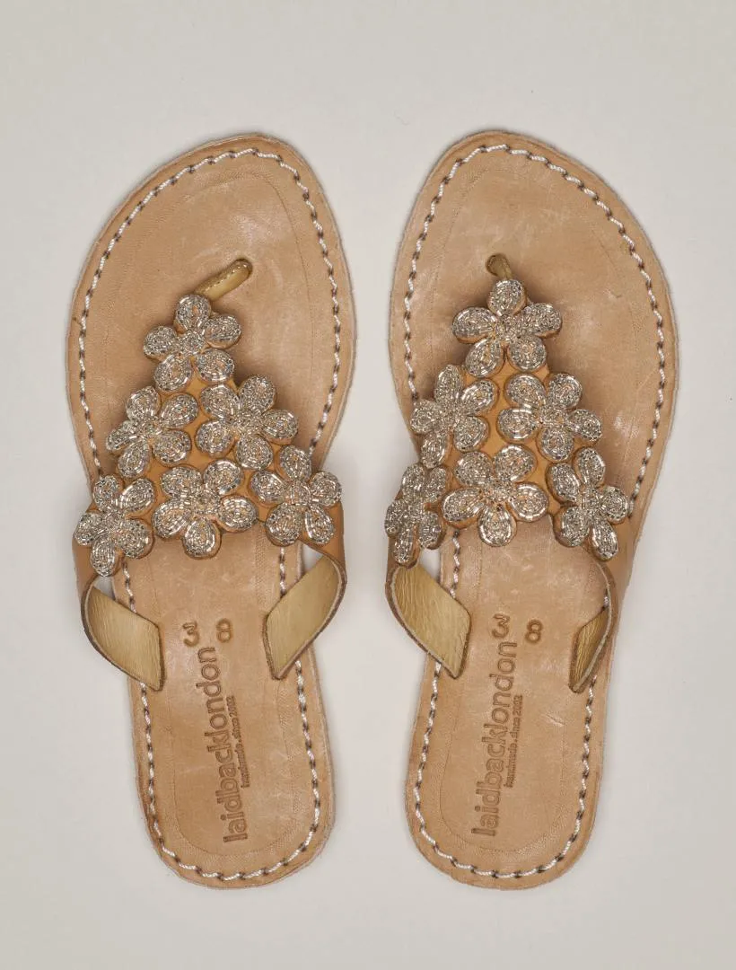 Cooper Flat Light Brown Silver