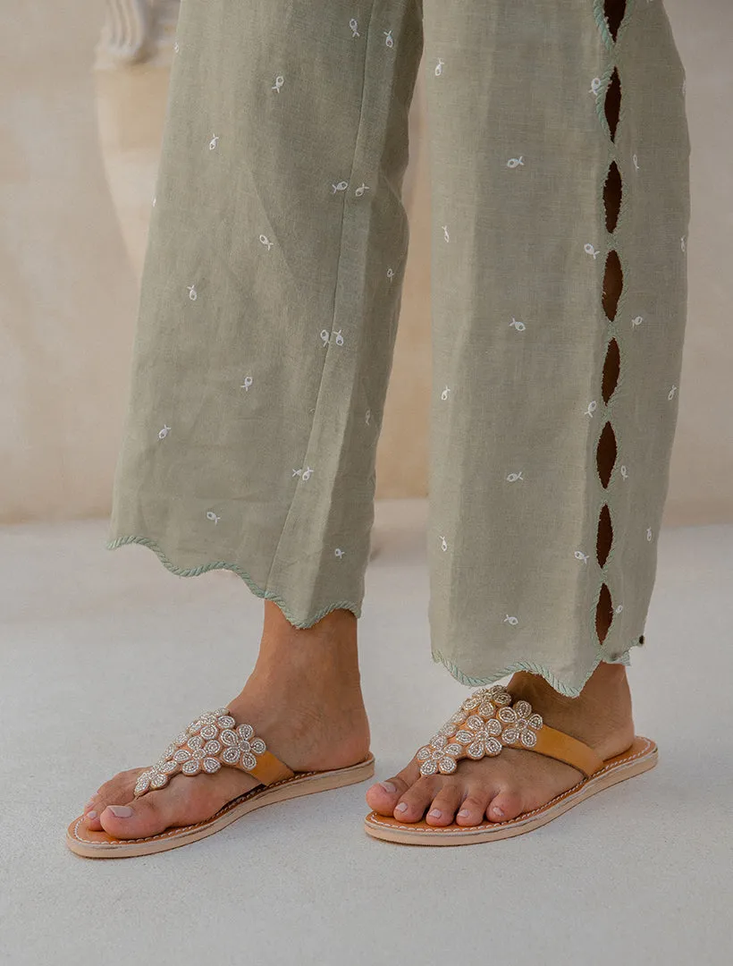 Cooper Flat Light Brown Silver