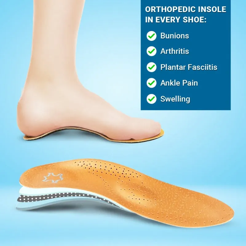 Cuzcare Women Orthopedic Comfortable Shoes Breathable Mesh Slip-on