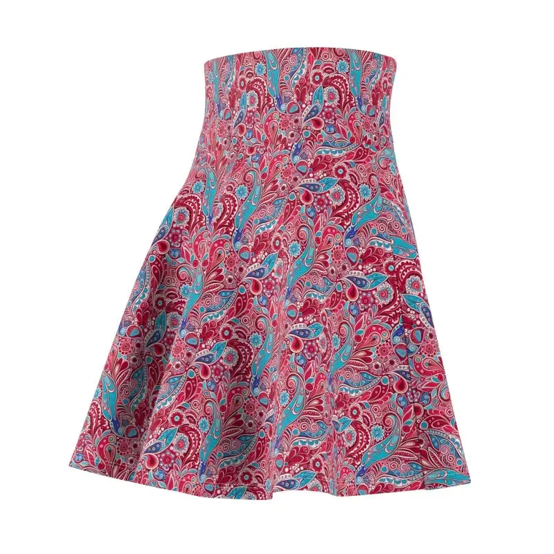 Dipaliz Blue Paisley Women's Skater Skirt