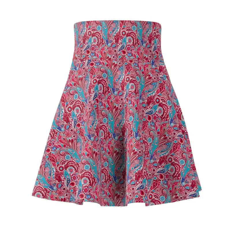 Dipaliz Blue Paisley Women's Skater Skirt