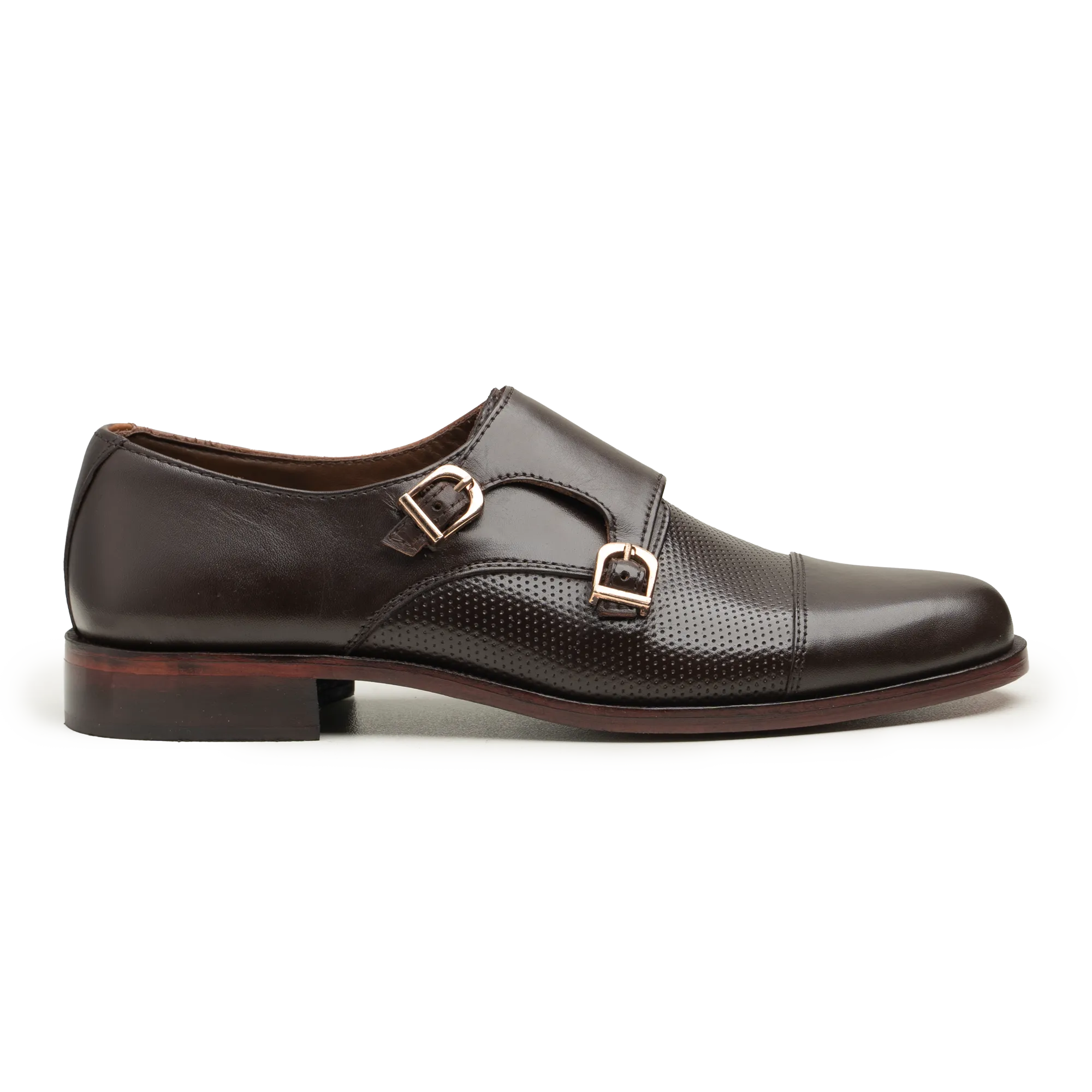 Double Monk Straps - 063JALI BRN