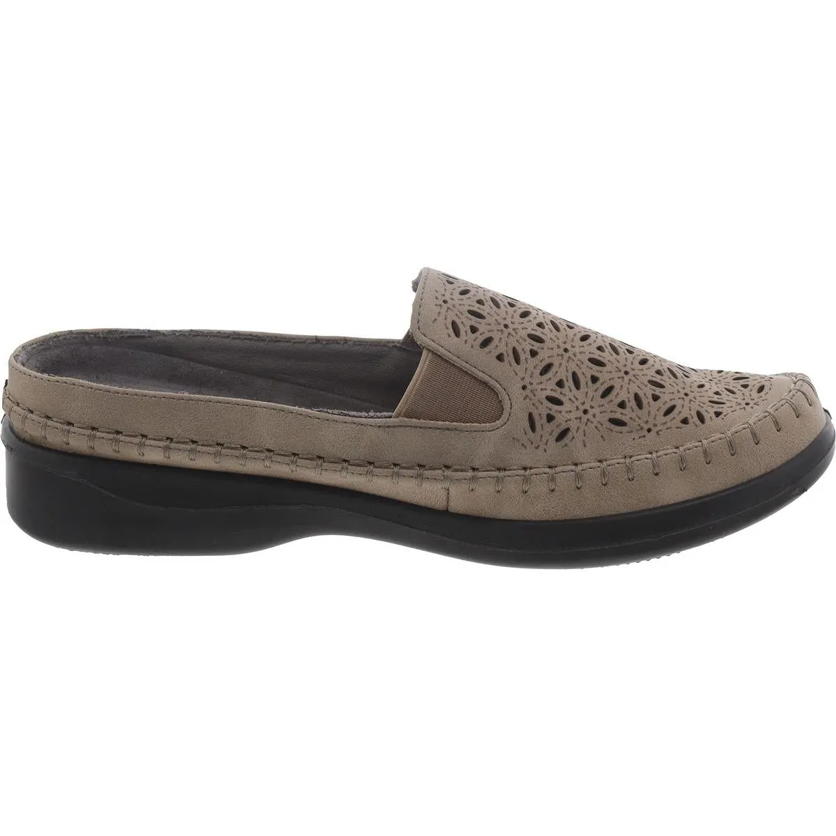 Easy Street Womens Kita  Faux Leather Slip On Mules