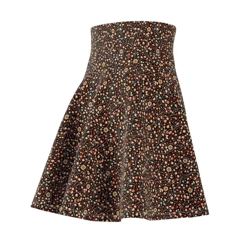Floral Pattern Women's Skater Skirt