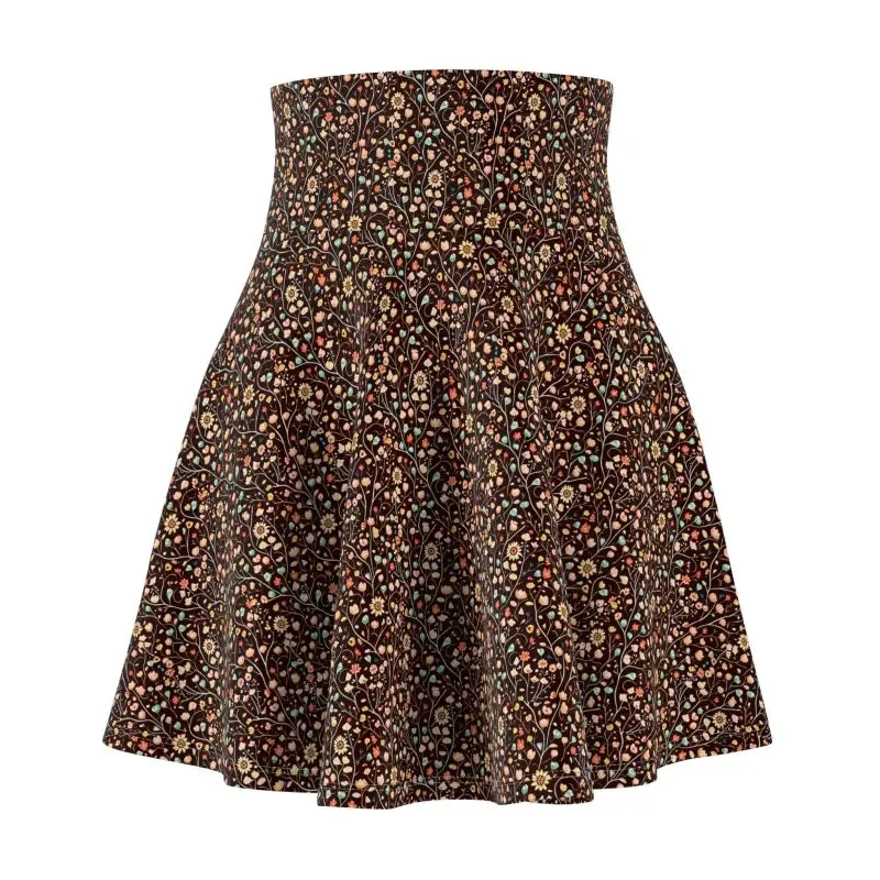 Floral Pattern Women's Skater Skirt
