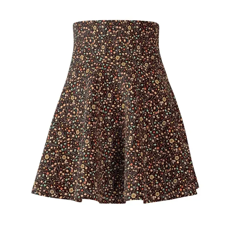 Floral Pattern Women's Skater Skirt