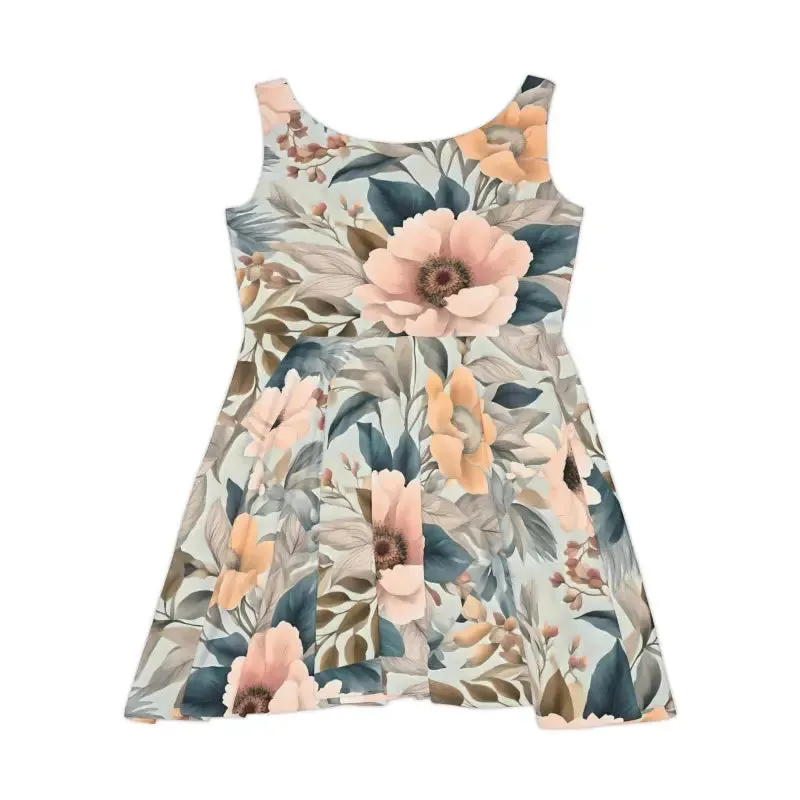 Flower Power Skater Dress with Delicate Flower Pattern