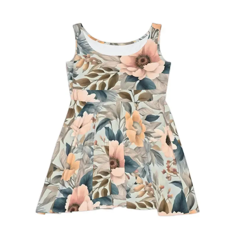 Flower Power Skater Dress with Delicate Flower Pattern