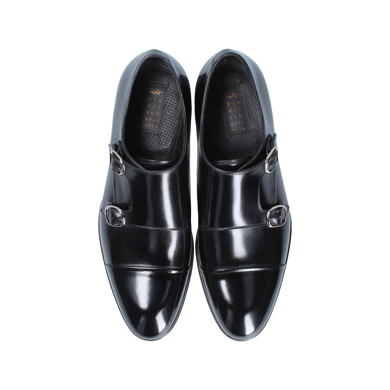 Franceschetti Genoa Men's Shoes Calf-Skin Leather Double Monk-Straps Loafers (FCCT1023)