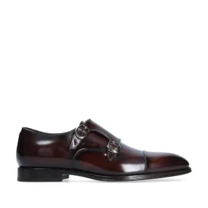Franceschetti Genoa Men's Shoes Calf-Skin Leather Double Monk-Straps Loafers (FCCT1023)