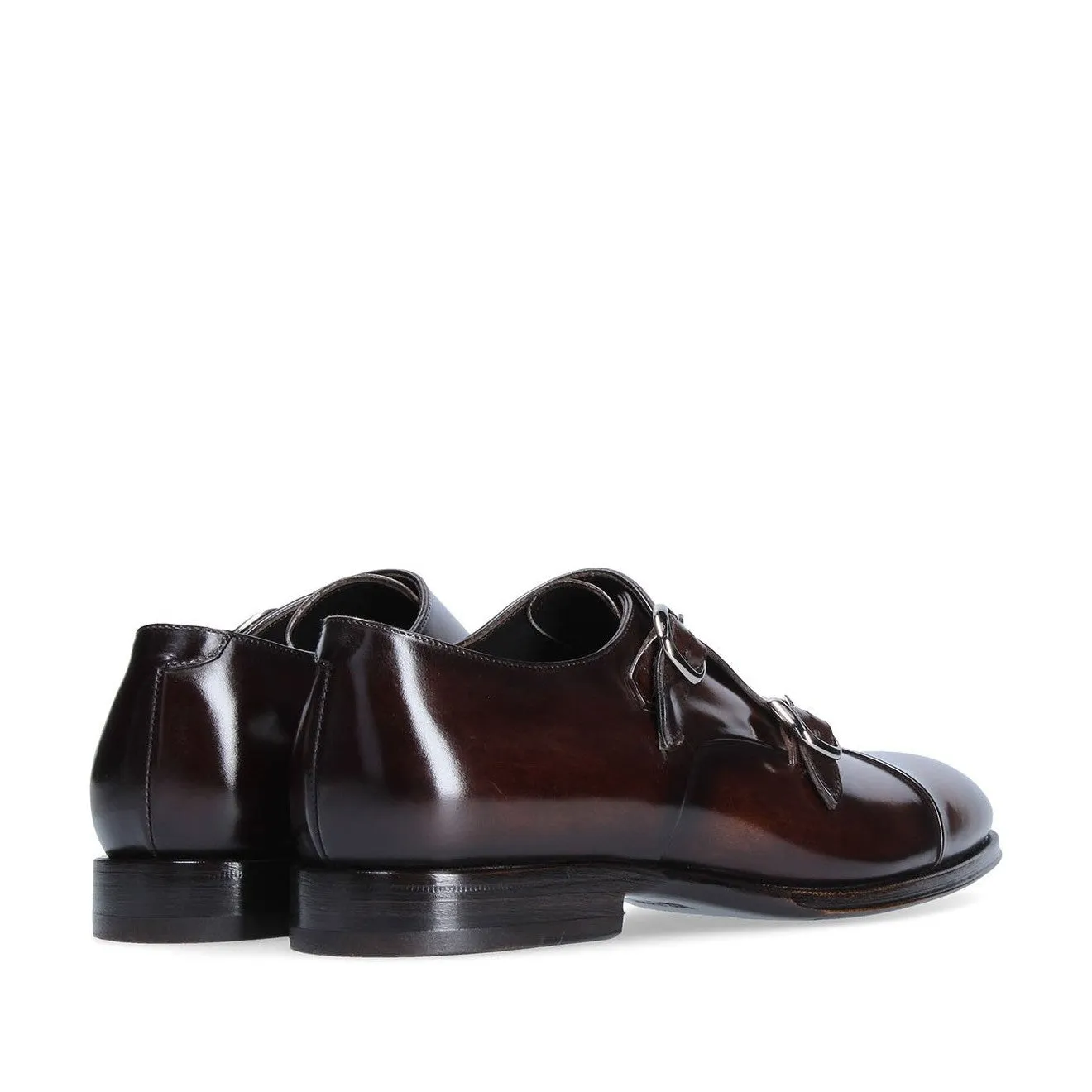 Franceschetti Genoa Men's Shoes Calf-Skin Leather Double Monk-Straps Loafers (FCCT1023)