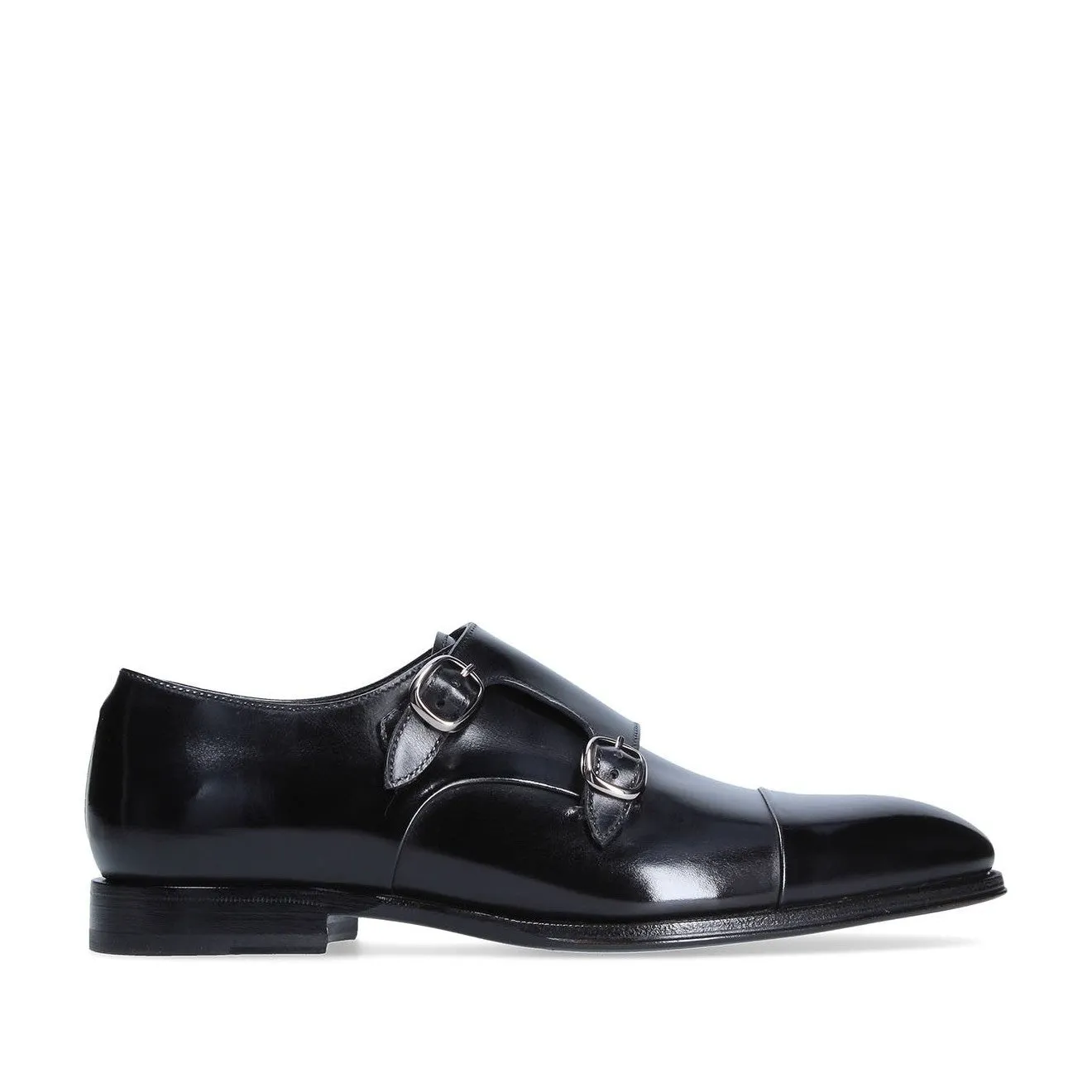 Franceschetti Genoa Men's Shoes Calf-Skin Leather Double Monk-Straps Loafers (FCCT1023)