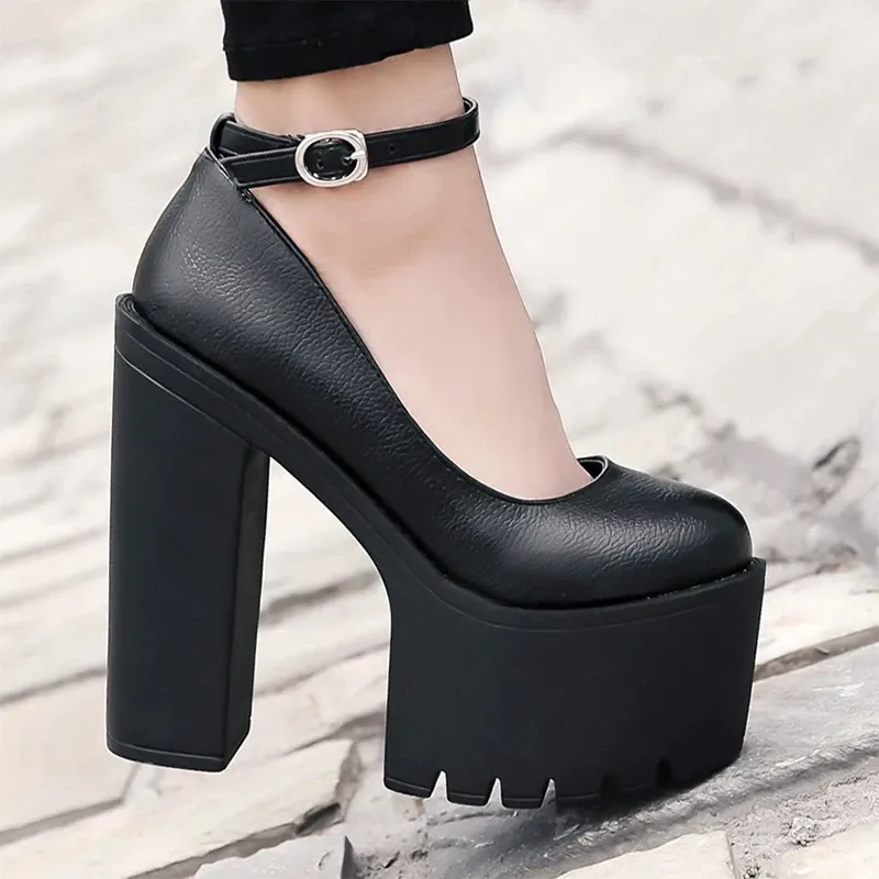 Funki Buys | Shoes | Women's High Mary Jane Gothic Platforms