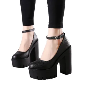 Funki Buys | Shoes | Women's High Mary Jane Gothic Platforms