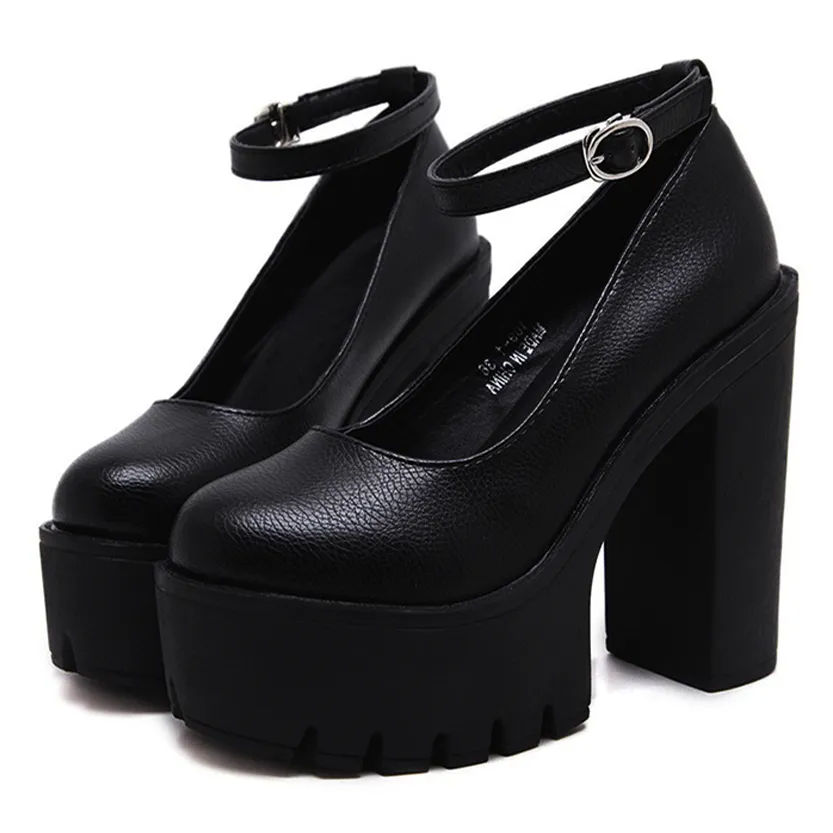 Funki Buys | Shoes | Women's High Mary Jane Gothic Platforms