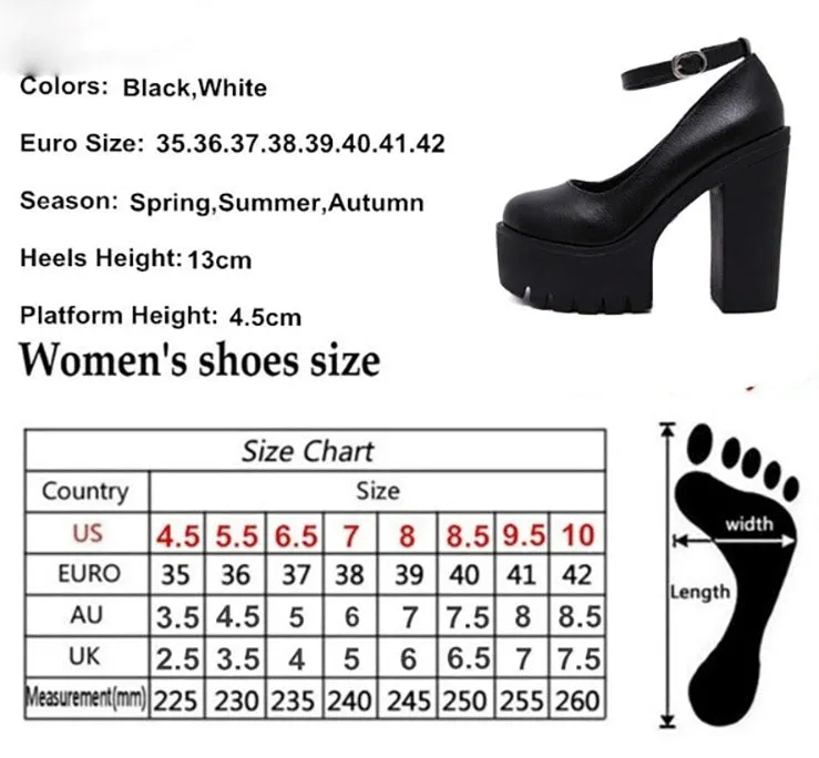 Funki Buys | Shoes | Women's High Mary Jane Gothic Platforms