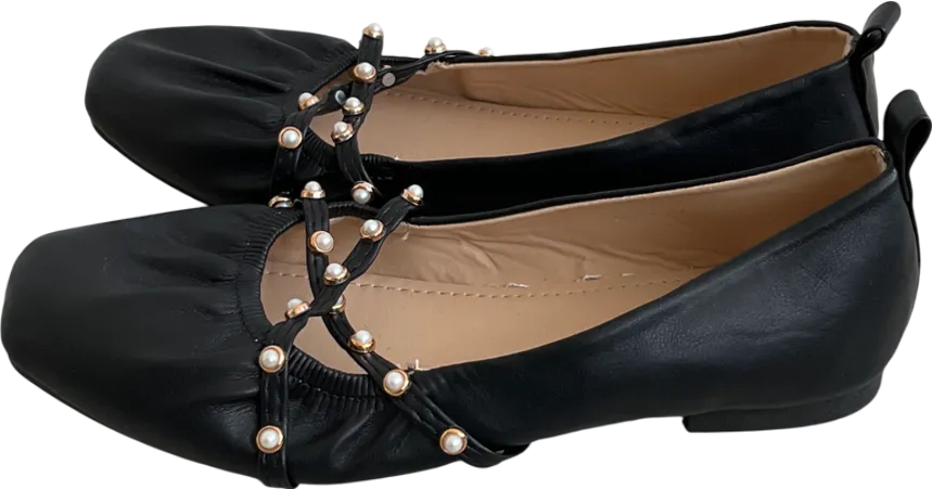 Malien Black Pearl Detail Pumps UK 4 EU 37 👠