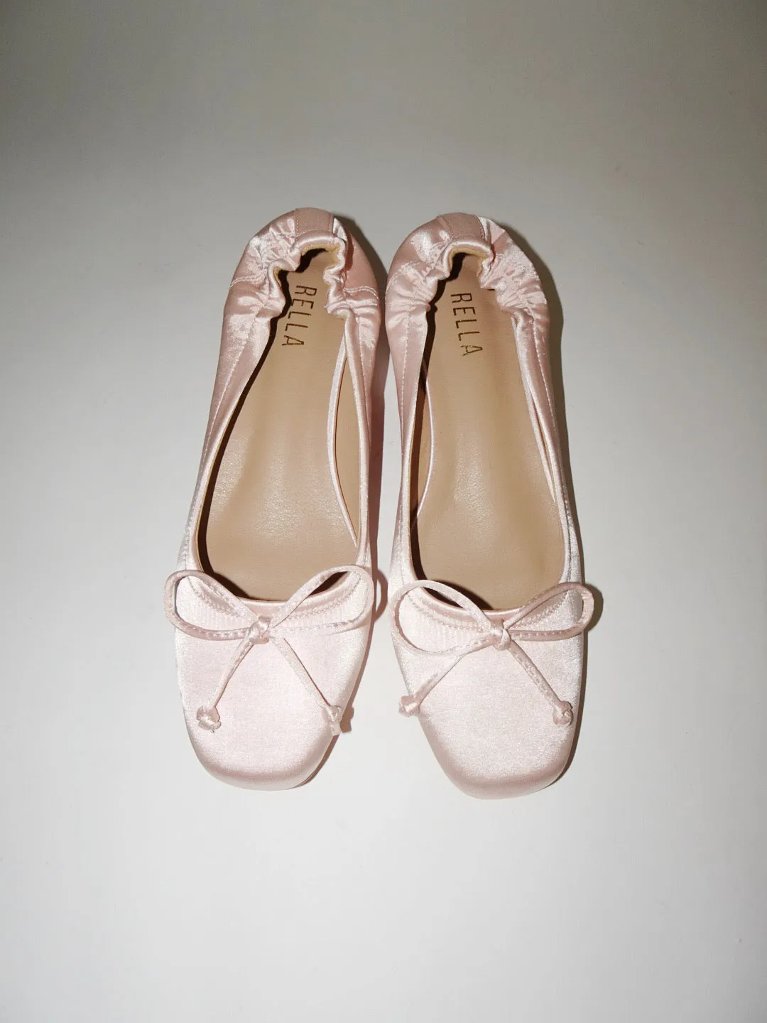 Margot Ballet Flats- Pink Satin