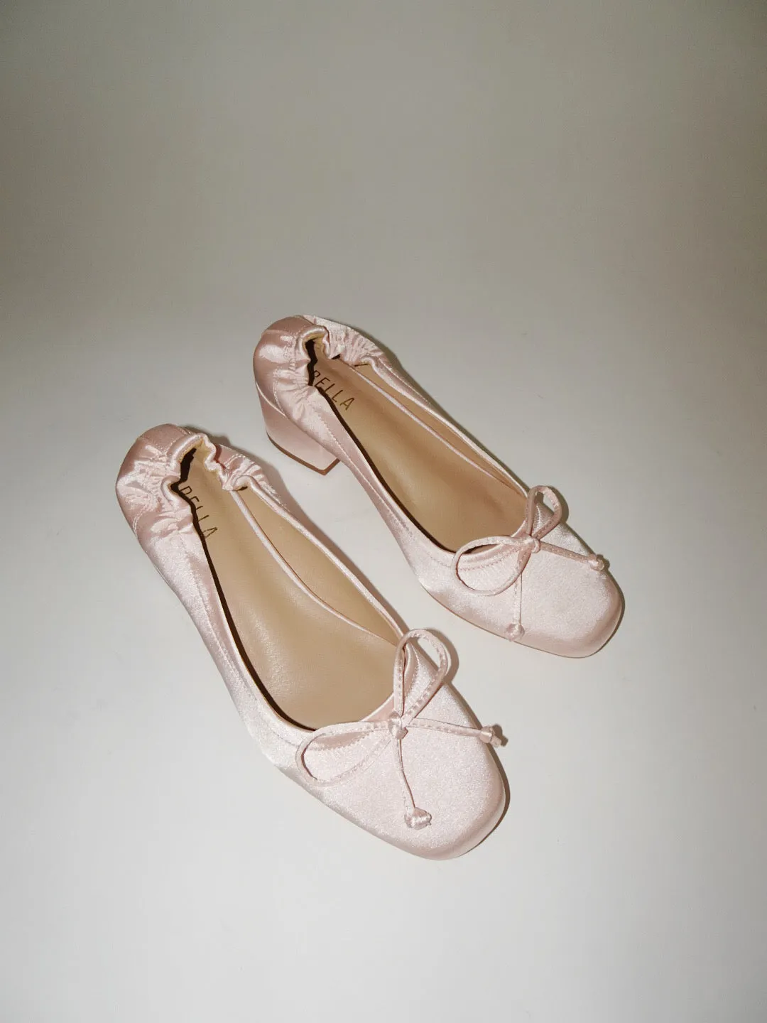 Margot Ballet Flats- Pink Satin