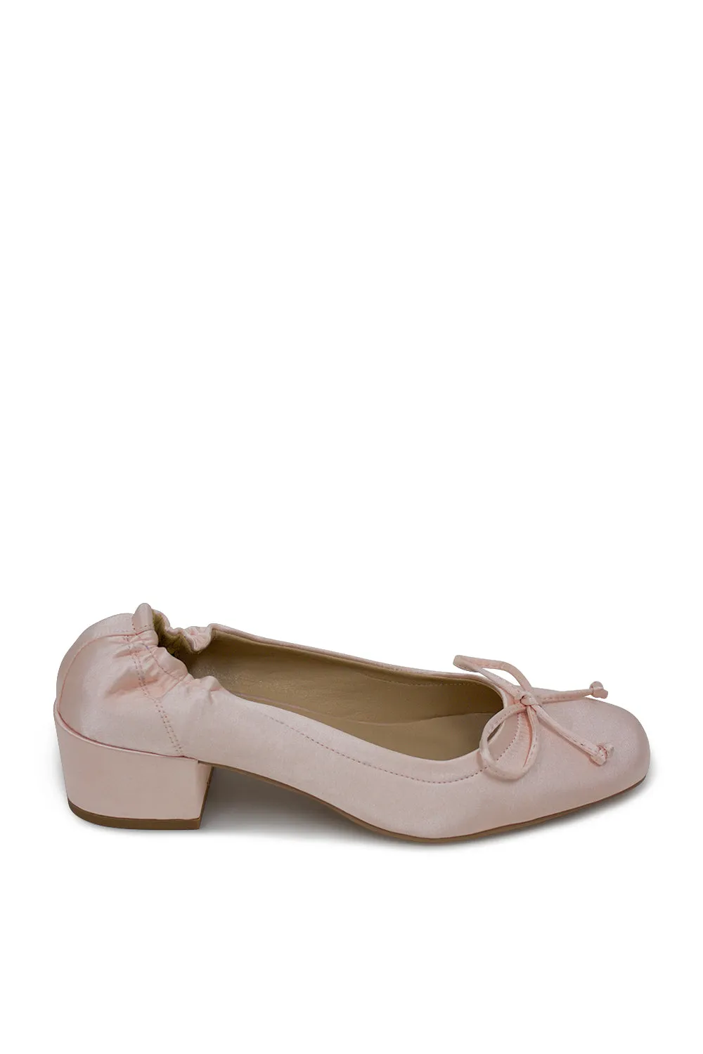 Margot Ballet Flats- Pink Satin