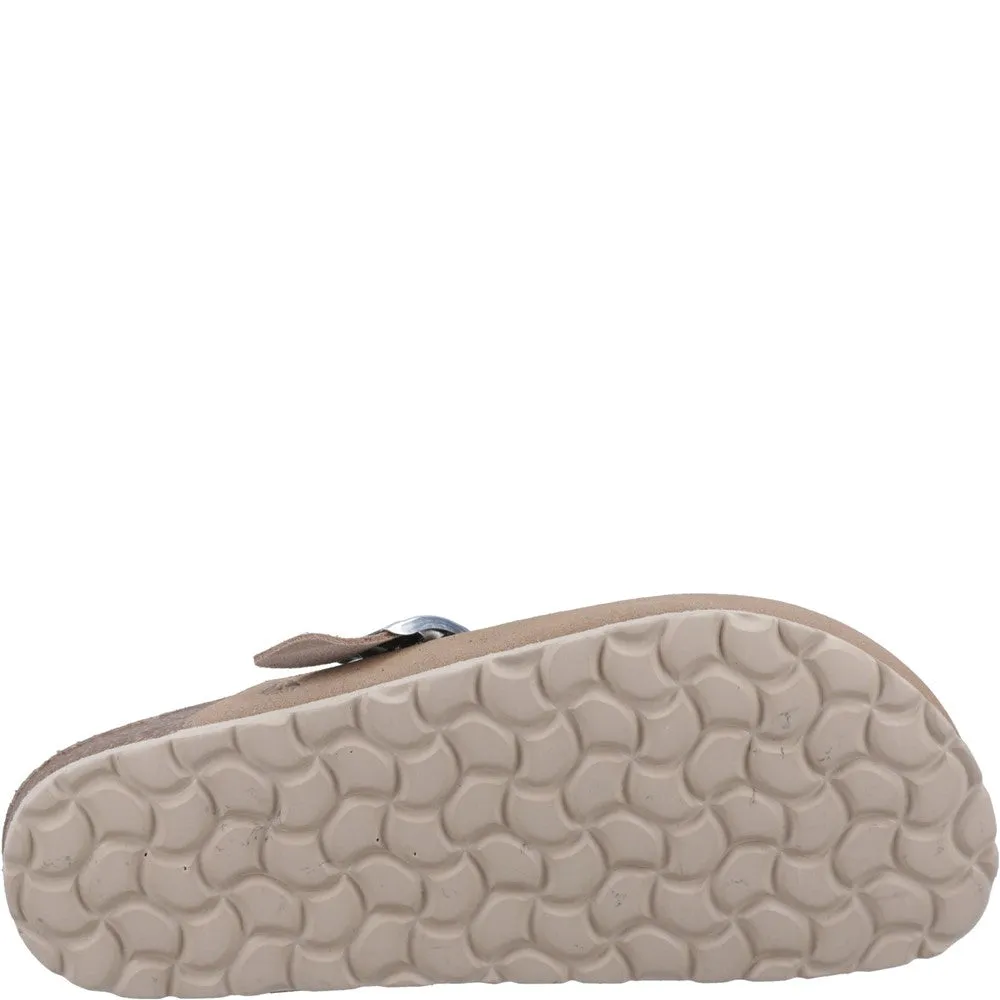 Taupe Bailey Closed Toe Mules