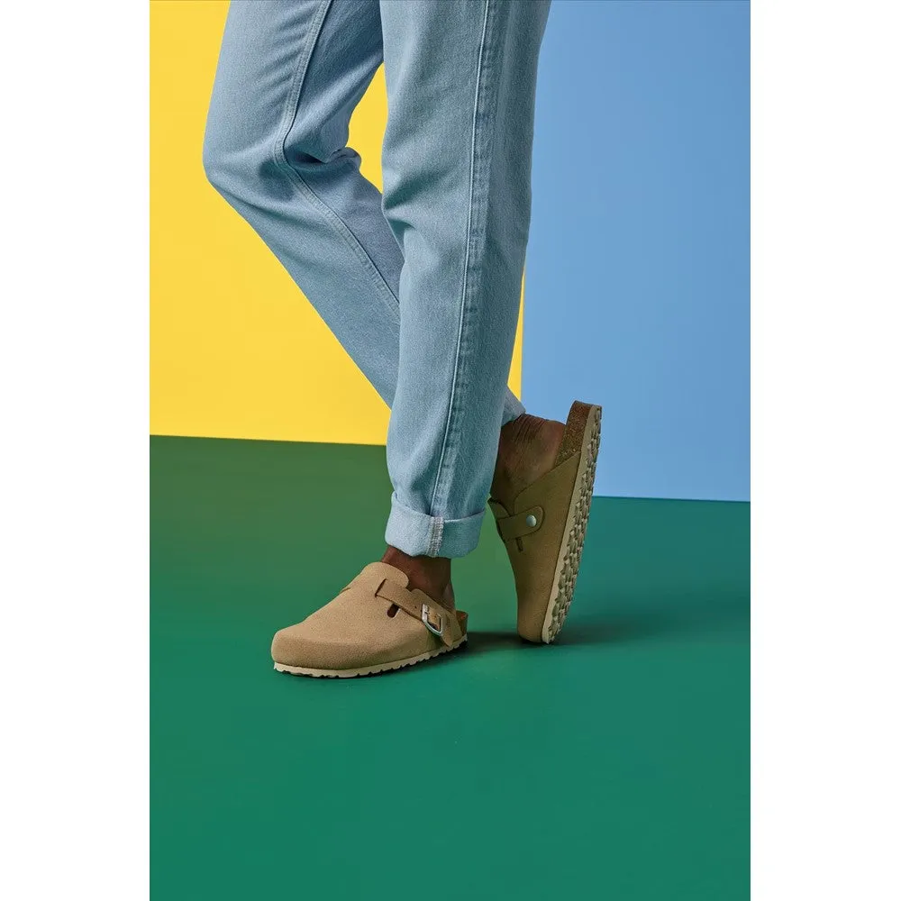 Taupe Bailey Closed Toe Mules