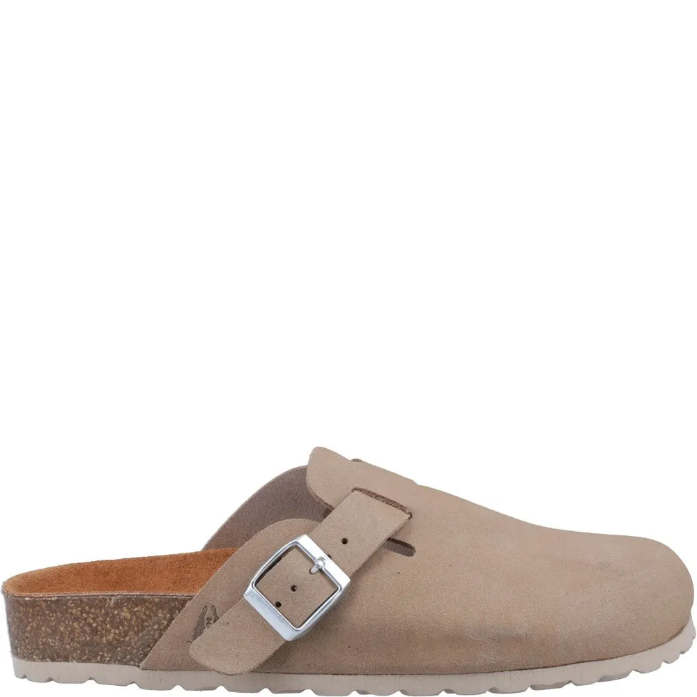 Taupe Bailey Closed Toe Mules