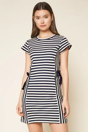 True Blue Striped Shift Dress