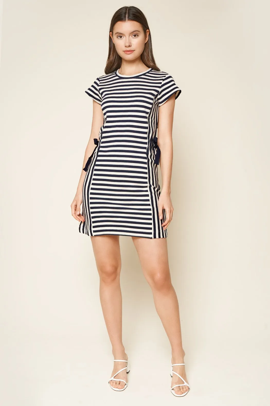 True Blue Striped Shift Dress
