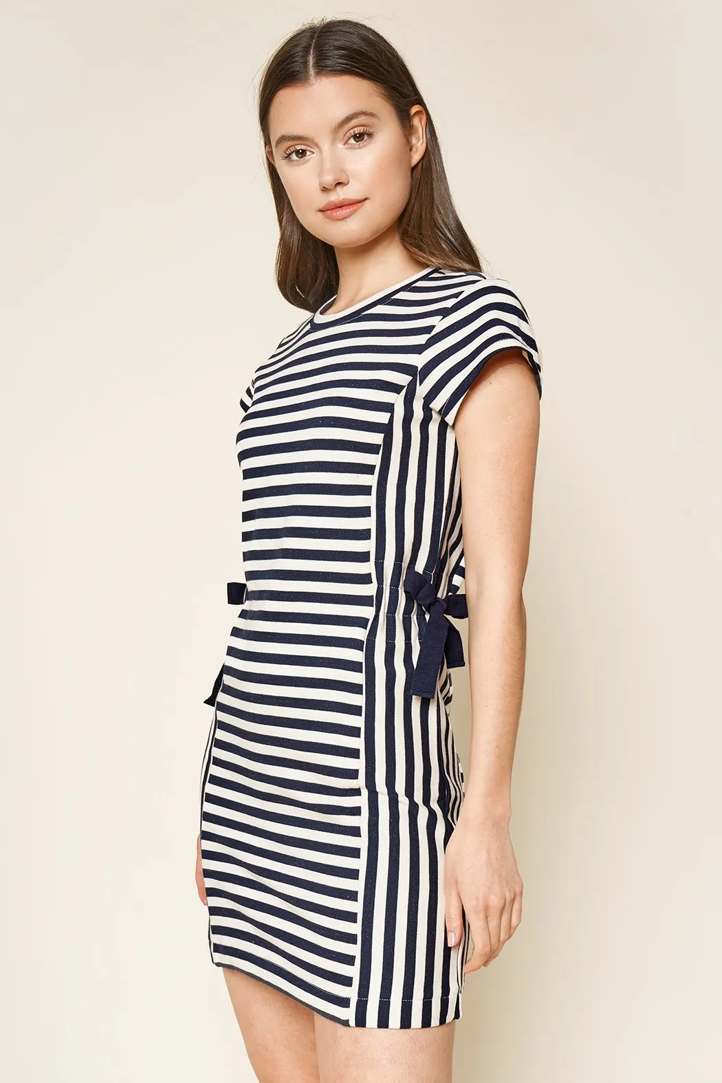 True Blue Striped Shift Dress