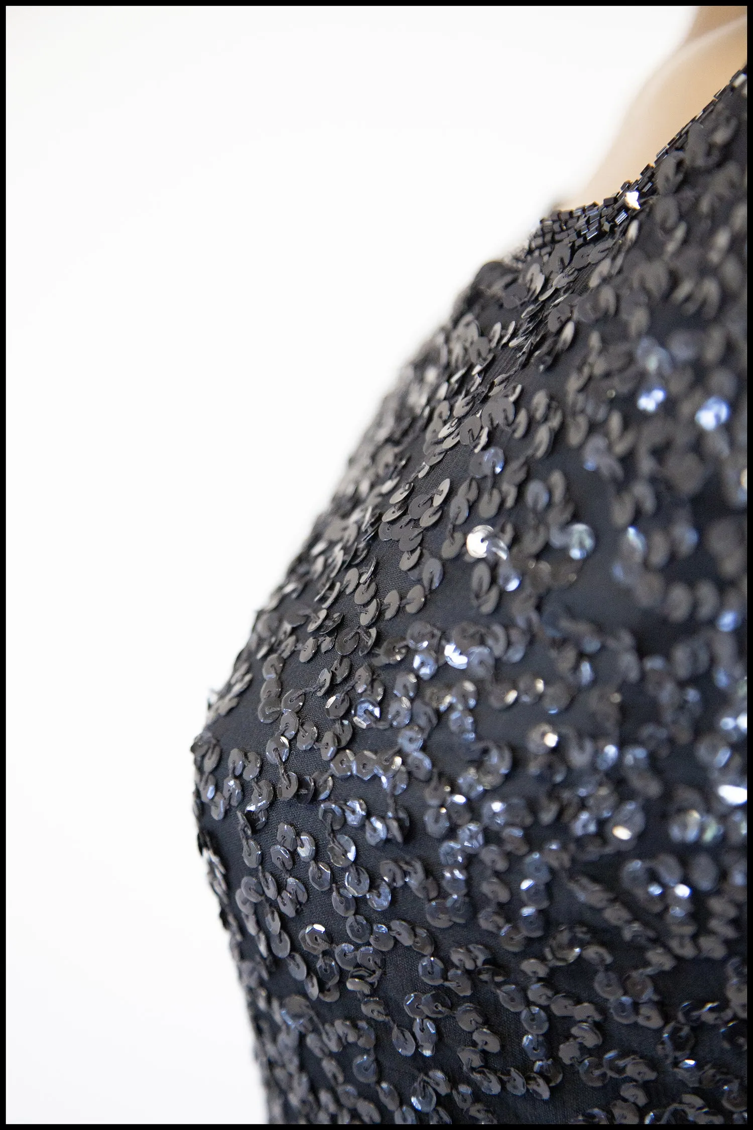 Vintage 1980s Sequin Novelty Party Dress