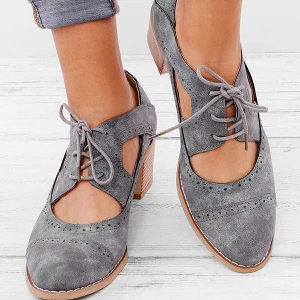 Women'S Retro Chunky High Heels 24024553