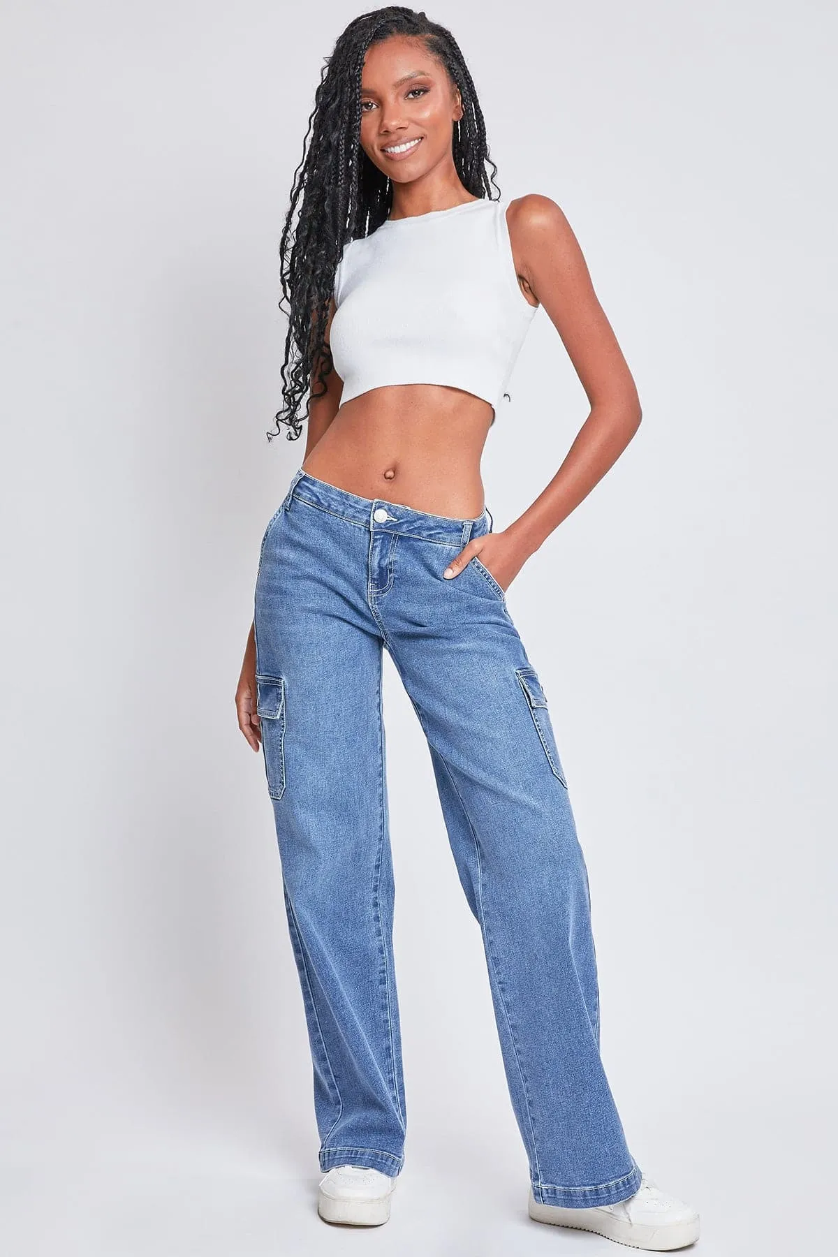 Women's Straight Leg Cargo Skater Jeans