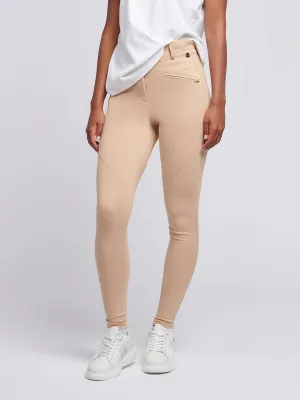 Womens Stretch Contour Formal Jodhpurs in Cuban Sand