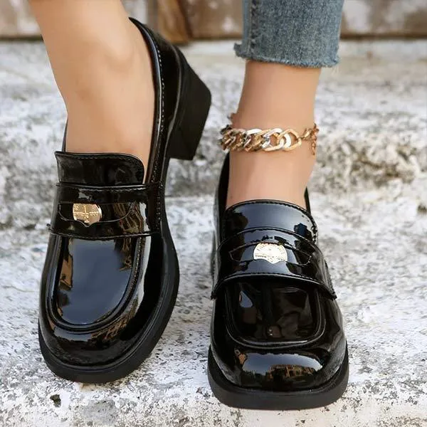 Women's Vintage High Heel Loafers 74038444C